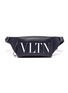 Main View - Click To Enlarge - VALENTINO GARAVANI - Valentino Garavani 'VLTN' logo print leather bum bag