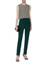 Figure View - Click To Enlarge - OSCAR DE LA RENTA - Wool gabardine skinny suiting pants