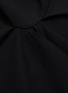 Detail View - Click To Enlarge - OSCAR DE LA RENTA - Gathered side asymmetric sleeveless dress
