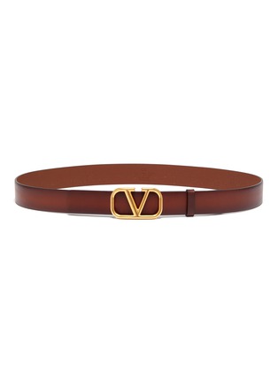 Main View - Click To Enlarge - VALENTINO GARAVANI - Valentino Garavani 'VLOGO' buckle leather belt