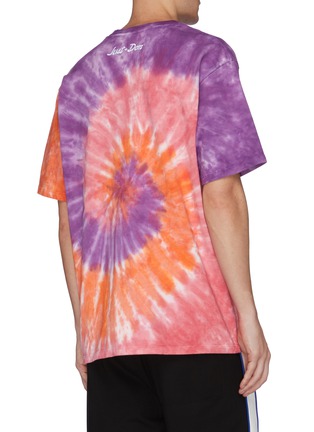 Back View - Click To Enlarge - JUST DON - 'Team X' slogan graphic print tie-dye T-shirt