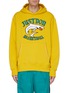 Main View - Click To Enlarge - JUST DON - 'Just Don Basketball' slogan shark embroidered hoodie