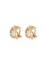 Main View - Click To Enlarge - BUCCELLATI - Macri Giglio' diamond gold cutout floral earrings