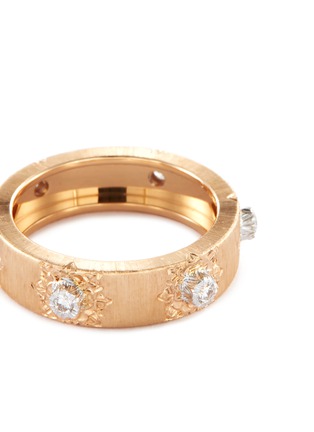 Detail View - Click To Enlarge - BUCCELLATI - 'Macri' diamond gold ring