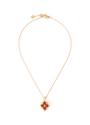 Main View - Click To Enlarge - BUCCELLATI - Opera Color' jasper yellow gold floral pendant necklace