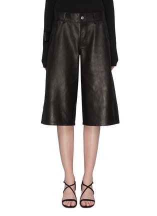 Main View - Click To Enlarge - BOTTEGA VENETA - Leather cargo culottes