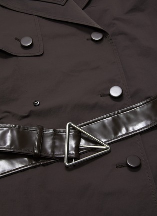  - BOTTEGA VENETA - Contrast belted oversized trench coat