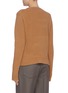 Back View - Click To Enlarge - BOTTEGA VENETA - Colourblock woven leather panel wool sweater