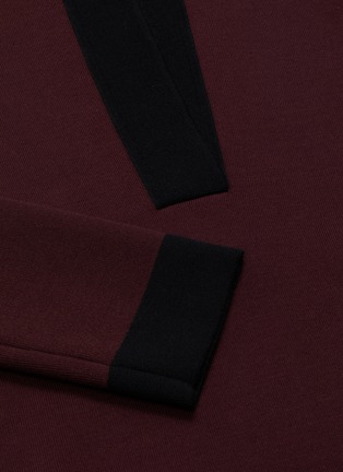 Detail View - Click To Enlarge - BOTTEGA VENETA - Contrast collar knit tunic dress