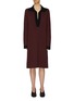 Main View - Click To Enlarge - BOTTEGA VENETA - Contrast collar knit tunic dress