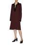 Figure View - Click To Enlarge - BOTTEGA VENETA - Contrast collar knit tunic dress