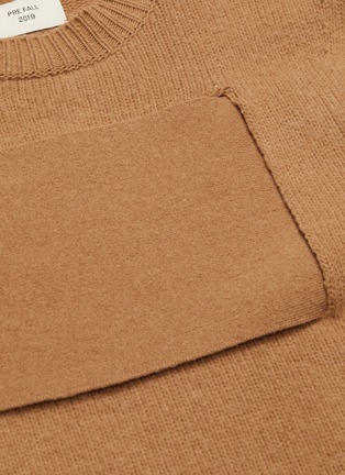  - BOTTEGA VENETA - Woven effect panel wool sweater
