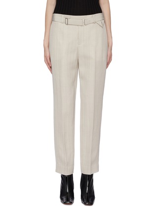 Main View - Click To Enlarge - BOTTEGA VENETA - Belted cropped suiting pants