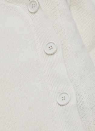  - BOTTEGA VENETA - Button side cropped wool wrap cardigan