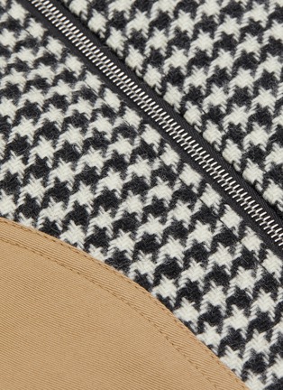  - LOEWE - Contrast patch pocket wool houndstooth jacket