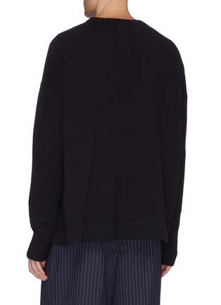 Back View - Click To Enlarge - LOEWE - Portrait jacquard cashmere sweater