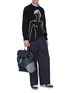 Figure View - Click To Enlarge - LOEWE - Portrait jacquard cashmere sweater