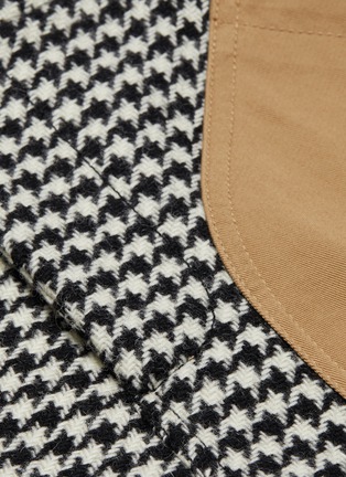  - LOEWE - Contrast patch pocket wool houndstooth pants