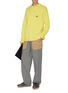 Figure View - Click To Enlarge - LOEWE - Contrast patch pocket wool houndstooth pants