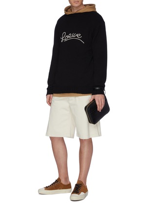 Figure View - Click To Enlarge - LOEWE - Logo embroidered sweater