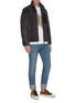 Figure View - Click To Enlarge - LOEWE - Leather pocket lambskin shearling jacket