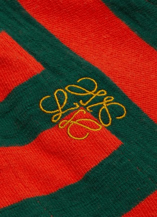  - LOEWE - Anagram embroidered stripe knit jogging pants
