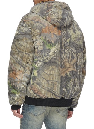 Back View - Click To Enlarge - R13 - Forest graphic print hooded bomber jacket