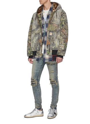 Figure View - Click To Enlarge - R13 - Forest graphic print hooded bomber jacket