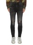 Main View - Click To Enlarge - R13 - Ripped drop crotch skinny jeans