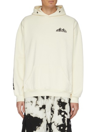 Main View - Click To Enlarge - DANIEL PATRICK - 'Moving Mountains' logo graphic print hoodie