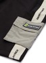  - DANIEL PATRICK - Logo stripe outseam cargo gym shorts