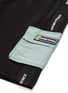  - DANIEL PATRICK - Logo stripe outseam cargo gym shorts