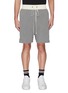 Main View - Click To Enlarge - DANIEL PATRICK - Logo stripe outseam sweat shorts