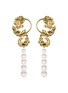 Main View - Click To Enlarge - CENTAURI LUCY - 'Château de Fontainebleau' akoya pearl 18k yellow gold Baroque earrings