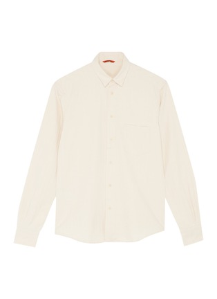 Main View - Click To Enlarge - BARENA - Chest pocket herringbone shirt