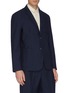 Front View - Click To Enlarge - BARENA - Stripe virgin wool soft blazer