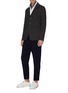 Figure View - Click To Enlarge - BARENA - Check plaid tweed soft blazer