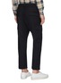 Back View - Click To Enlarge - BARENA - Virgin wool twill cargo jogging pants