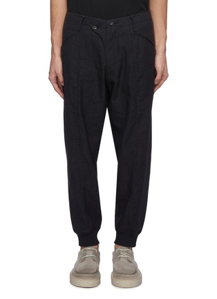 Main View - Click To Enlarge - ZIGGY CHEN - Tapered leg linen-cotton pants