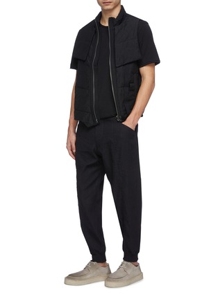 Figure View - Click To Enlarge - ZIGGY CHEN - Tapered leg linen-cotton pants