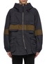 Main View - Click To Enlarge - ZIGGY CHEN - Contrast stripe hooded raglan jacket