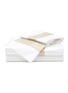 Main View - Click To Enlarge - FRETTE - Essentials Bicolore King Size Duvet Set — White & Savage Beige