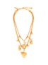 Main View - Click To Enlarge - OSCAR DE LA RENTA - 'Pinecone' charm faux pearl multi layer necklace