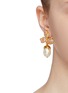 Figure View - Click To Enlarge - OSCAR DE LA RENTA - Swarovski crystal faux pearl drop clip earrings