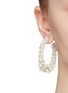Figure View - Click To Enlarge - OSCAR DE LA RENTA - Embellished hoop earrings