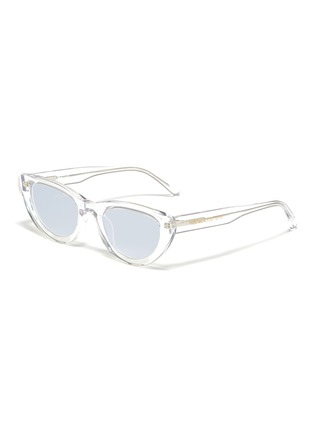 Main View - Click To Enlarge - FIXXATIVE - 'Mon-Paris' acetate cat eye sunglasses
