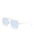 Main View - Click To Enlarge - FIXXATIVE - 'Adora' mirror metal aviator sunglasses
