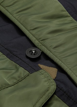  - SACAI - 'MA1' detachable hood colourblock patchwork jacket