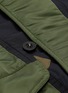  - SACAI - 'MA1' detachable hood colourblock patchwork jacket