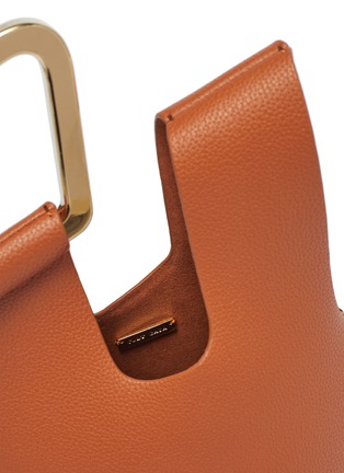 Detail View - Click To Enlarge - CULT GAIA - 'Astraea' mini leather geometric top handle bag